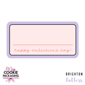 Love Coupon Cookie Cutter for Miss Cookie Packaging’s Love Coupon Greaseproof Backer
