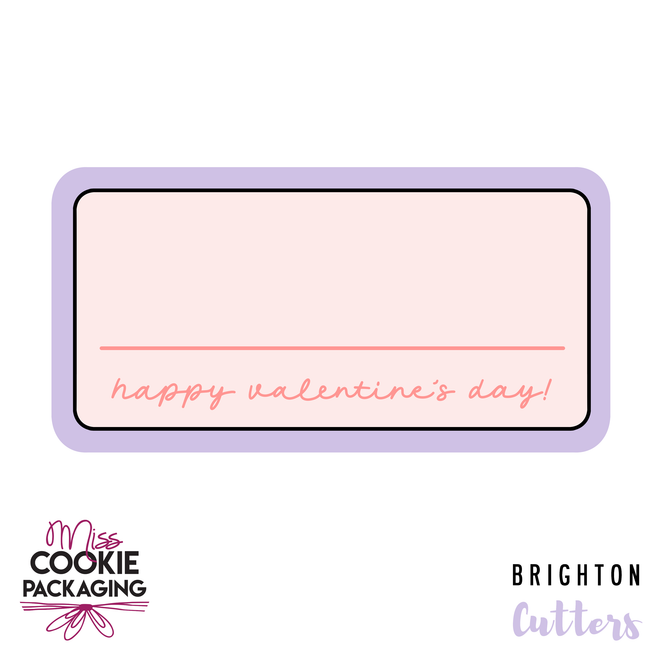 Love Coupon Cookie Cutter for Miss Cookie Packaging’s Love Coupon Greaseproof Backer