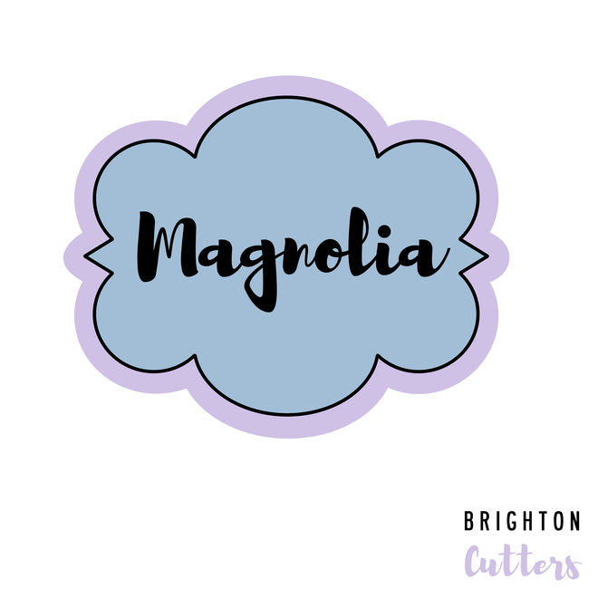 Magnolia Plaque Cookie Cutter
