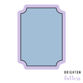 Notched Rectangle Plaque Cookie Cutter
