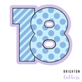 Number 18 Cookie Cutter