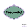 Ornamental Plaque Cookie Cutter