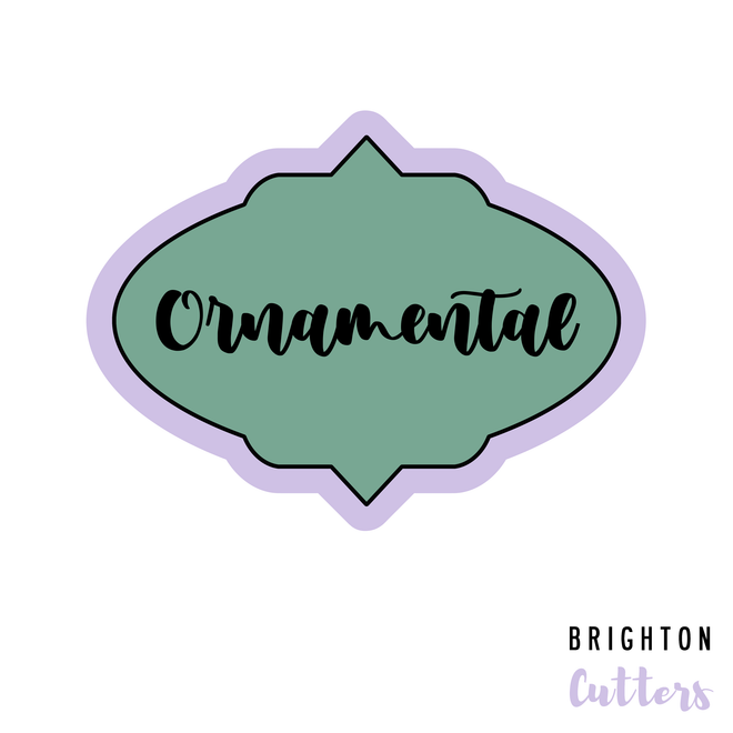 Ornamental Plaque Cookie Cutter