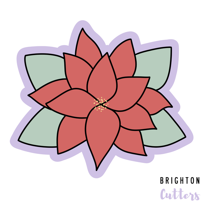 Poinsettia Flower Cookie Cutter