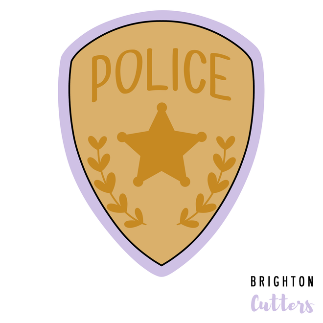 Police Badge Cookie Cutter