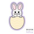 Bunny Coming out of Egg Cookie Cutter