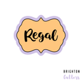 Regal Plaque Cookie Cutter