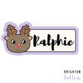 Reindeer Name Plaque Cookie Cutter