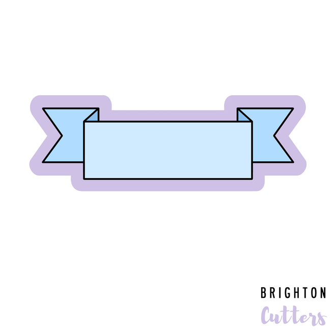 Ribbon Banner Cookie Cutter