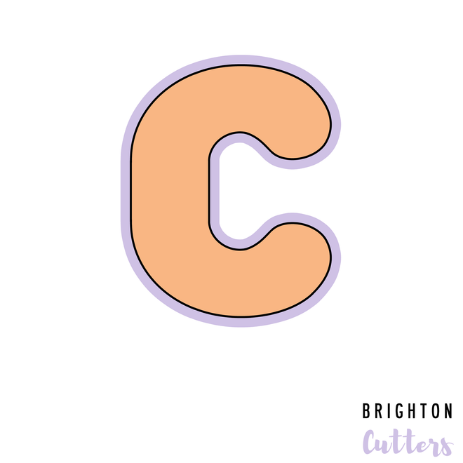 Round Letter Cookie Cutter Set
