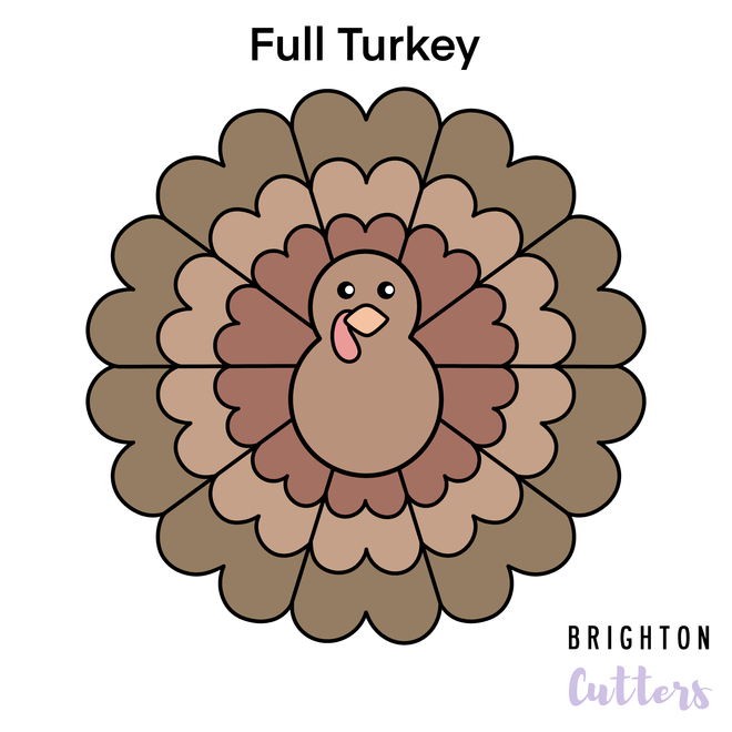 The Scalloped Platter / Thanksgiving Turkey / Valentine Hearts