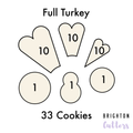 The Scalloped Platter / Thanksgiving Turkey / Valentine Hearts