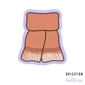 Fall and Winter Scarf Cookie Cutter