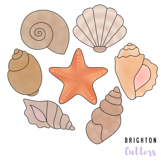 Shells (Set of 7 Cookie Cutters)
