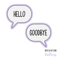 Speech Bubble Cookie Cutters