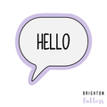 Speech Bubble Cookie Cutters