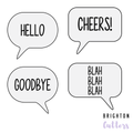 Speech Bubble Cookie Cutters