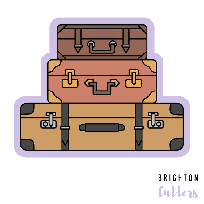 Stack of Suitcases Cookie Cutter