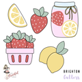 The Graceful Baker's Strawberry Lemonade Workshop Cookie Cutters