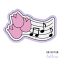 Tulip and Music Plaque Cookie Cutter
