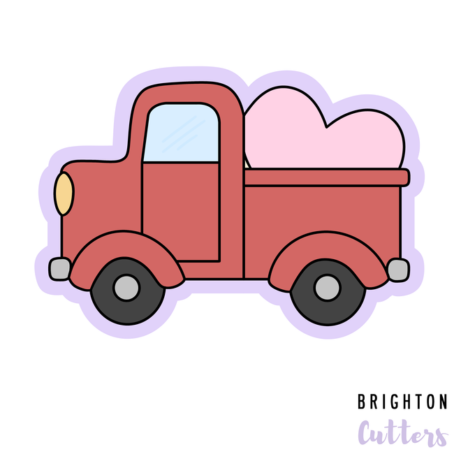 Valentines Truck Cookie Cutter