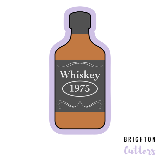 Whiskey Bottle Cookie Cutter