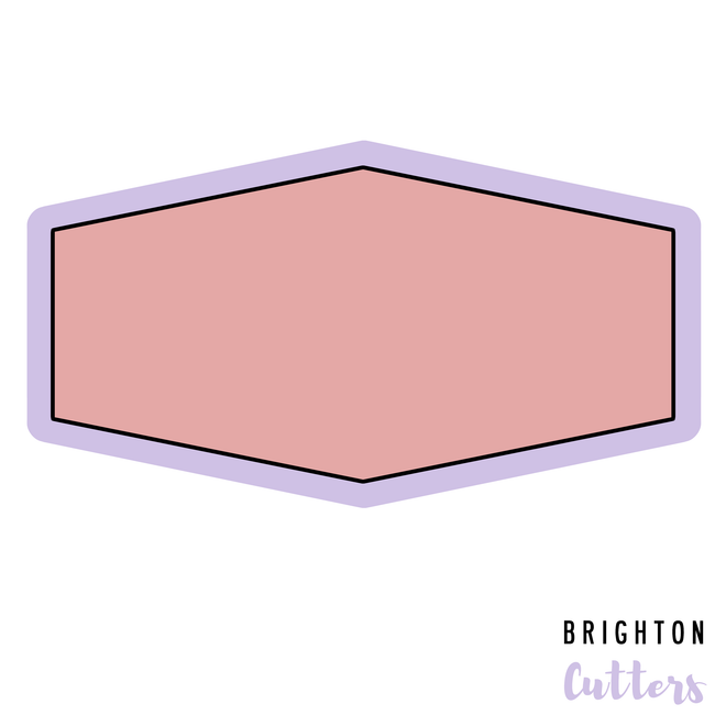 Widened Hexagon 2 Cookie Cutter