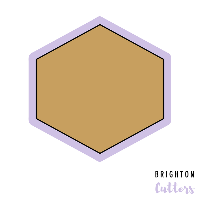 Widened Hexagon Cookie Cutter