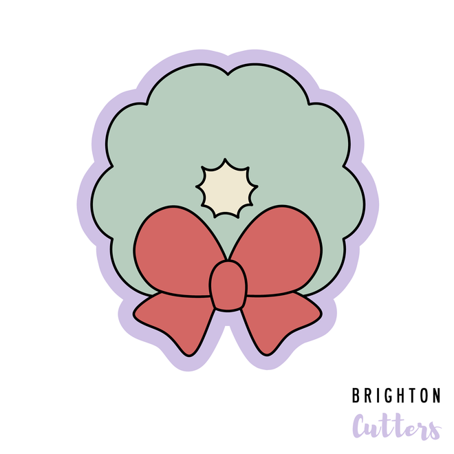 Wreath with Bow Cookie Cutter