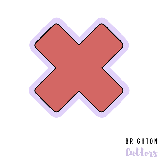Medical Cross or X Cookie Cutter