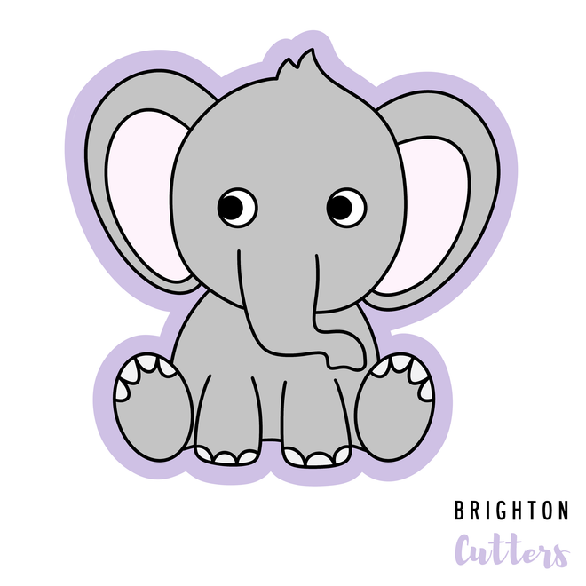 Baby Elephant Cookie Cutter