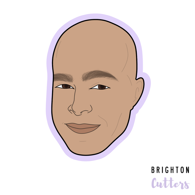Bald Man Cookie Cutter
