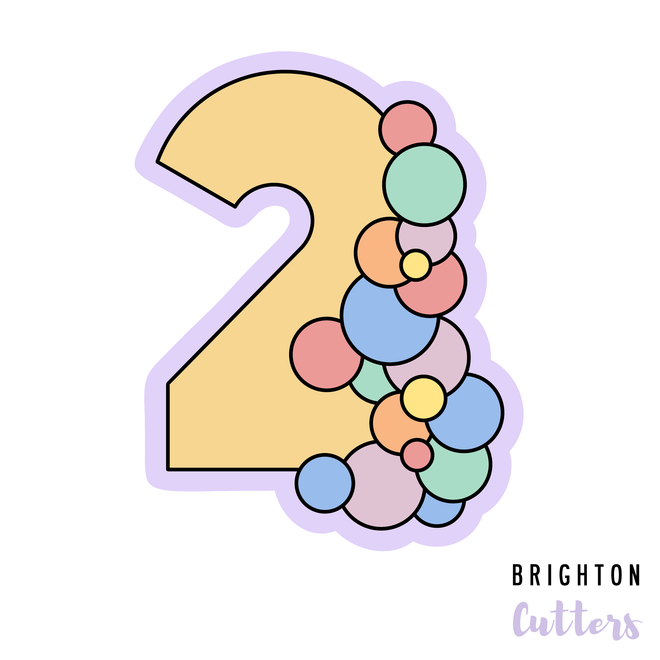 Balloon Garland Number Cookie Cutters