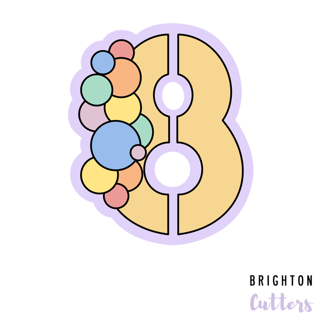 Balloon Garland Number Cookie Cutters