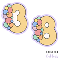 Balloon Garland Number Cookie Cutters