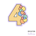 Balloon Garland Number Cookie Cutters