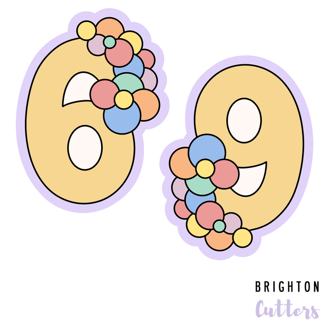Balloon Garland Number Cookie Cutters