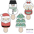 Christmas Cookie Pops Cookie Cutters