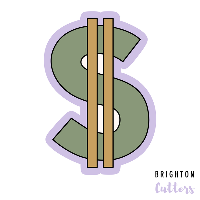$ Dollar Sign Cookie Cutter