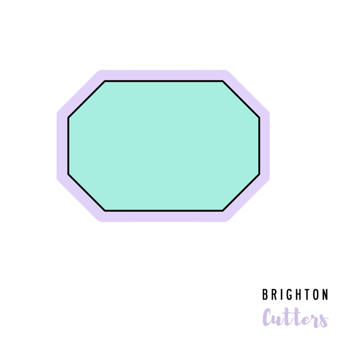 Elongated Octagon 3 Cookie Cutter