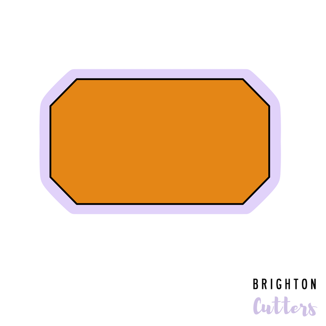 Elongated Octagon 4 Cookie Cutter