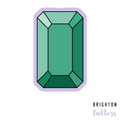 Emerald Cut Gem Shape Cookie Cutter