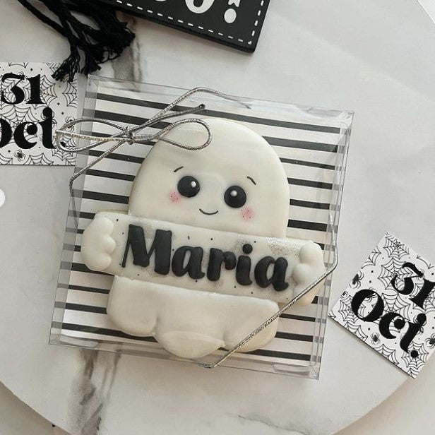 Cute Ghost Plaque Cookie Cutter