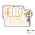 Hello Plaque Cookie Cutter