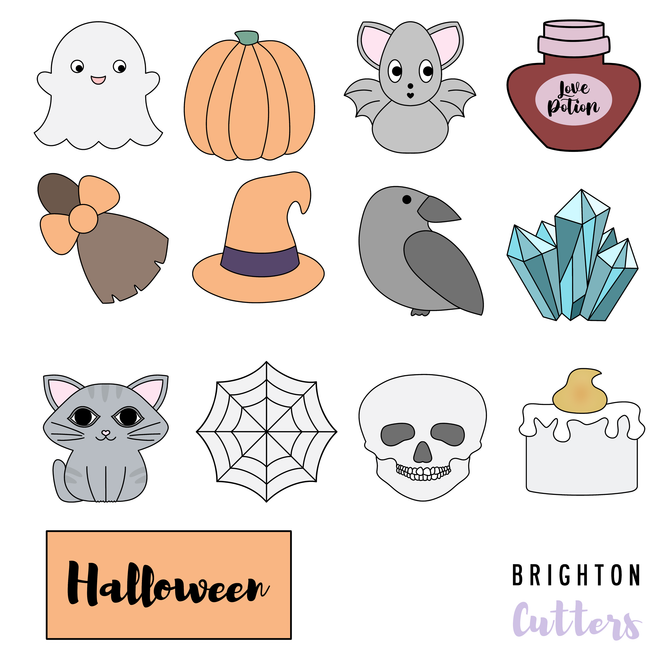 Blackbird's Cookies 13 Days of Halloween Cookie Cutter Collection