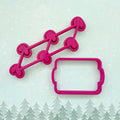 Tiny Candy Cane Multi-Cutter and Dough Popper (for Elf Cookies)