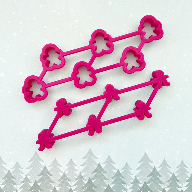 Tiny Gingerbread Multi-Cutter and Dough Popper (for Elf Cookies)
