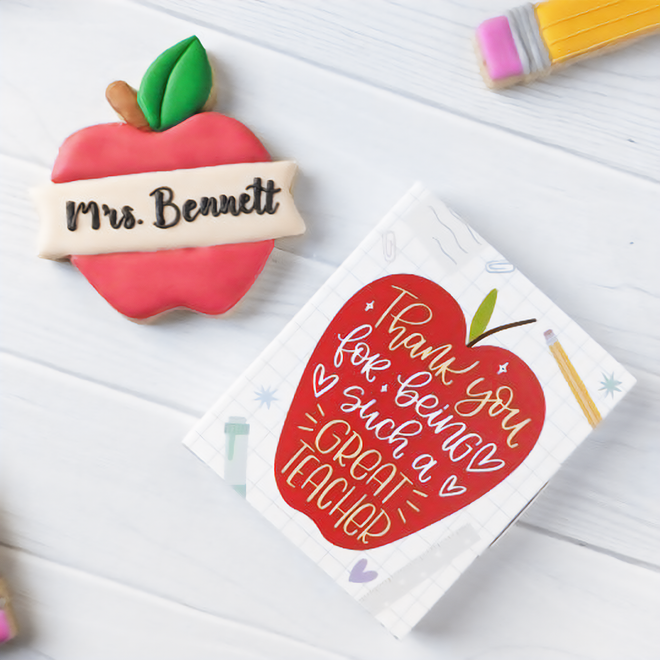Apple Plaque 2 Cookie Cutter