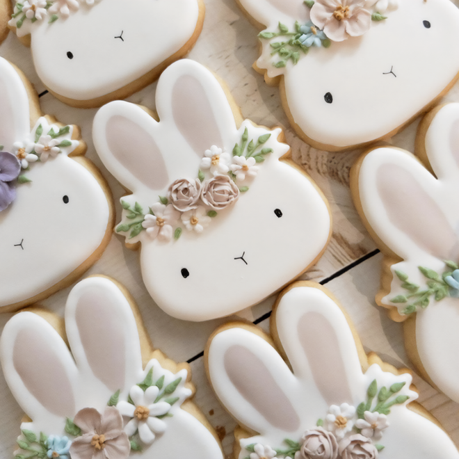 Floral Bunny Cookie Cutter