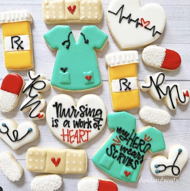 Nurse Collection Cookie Cutters - Nurse Appreciation Week Cookie Cutters